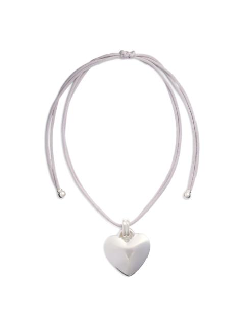Heart drawstring necklace