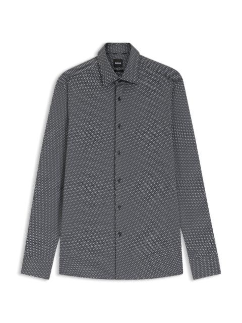 SLIM-FIT SHIRT IN ITALIAN-MADE PERFORMANCE-STRETCH FABRIC
