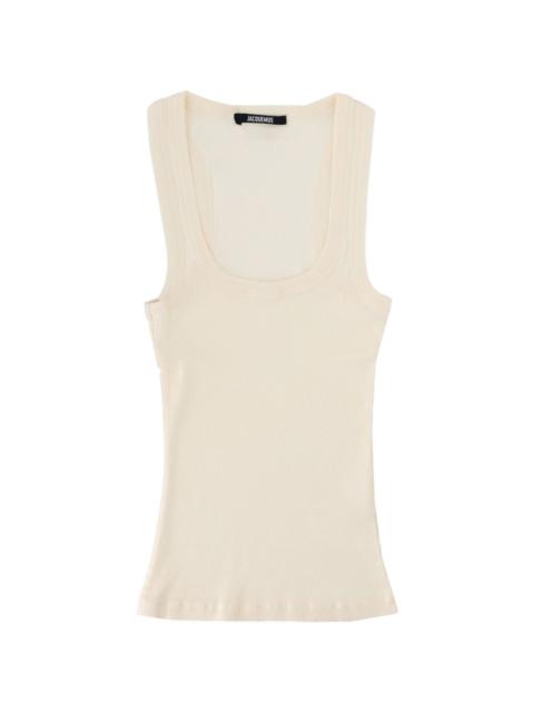 Gros ribbed-knit tank top