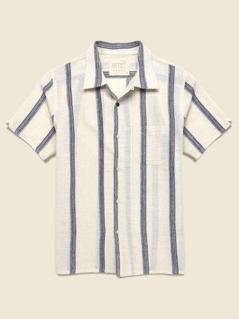 Handloom Striped Shirt - Blue