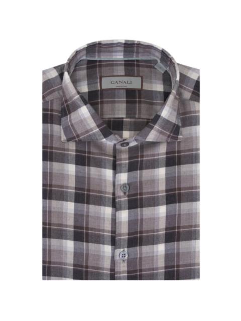 plaid-pattern shirt