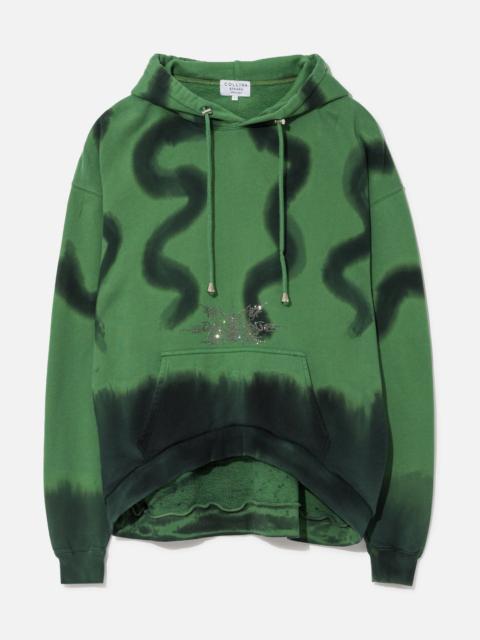 RHINESTONE ROUND HEM HOODIE