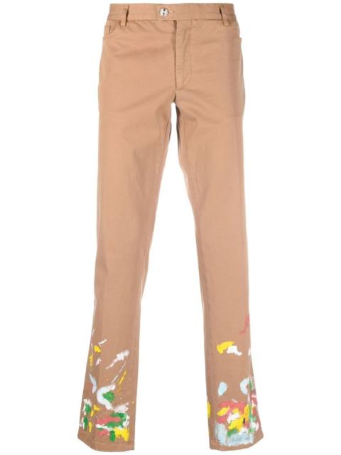 paint-splatter effect chinos