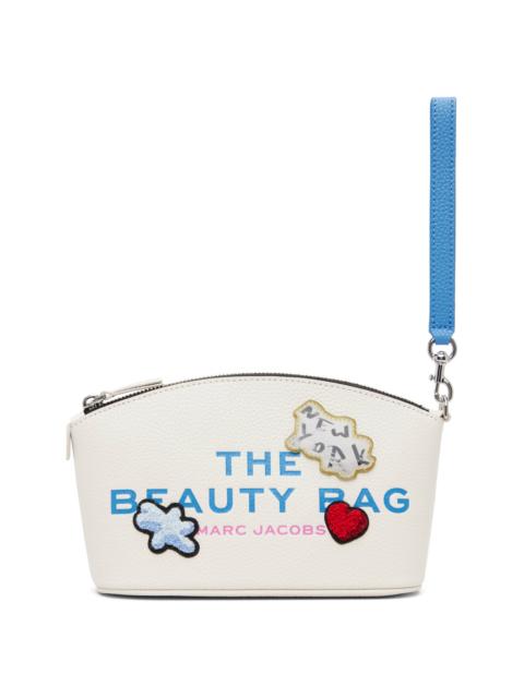 White 'The Sticker Patch Beauty' Pouch