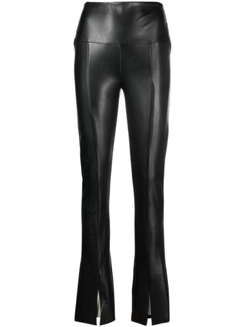 faux-leather skinny trousers