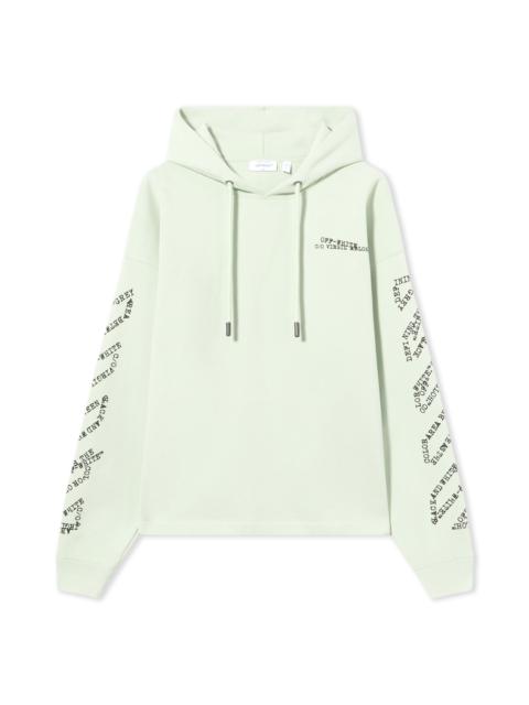 Type Arrow Diag Loose Hoodie