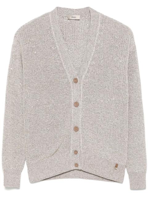 sequin-embellished cardigan