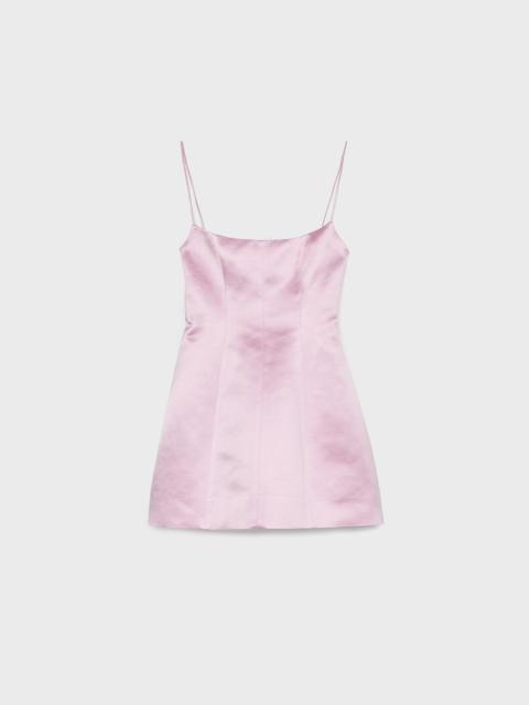 MINI DRESS IN DUCHESSE SATIN WITH SHAPED SKIRT
