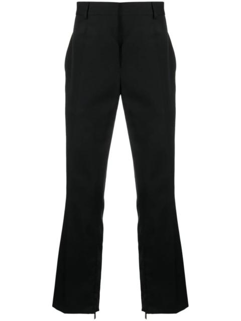 OFF-WHITE MEN OW Embroidered Wool Pants Black