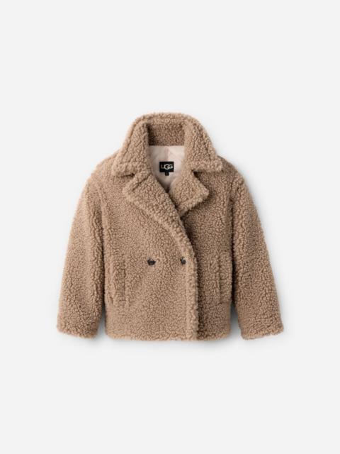 ® Women's Gertrude Short Teddy Coat Faux Fur in Putty