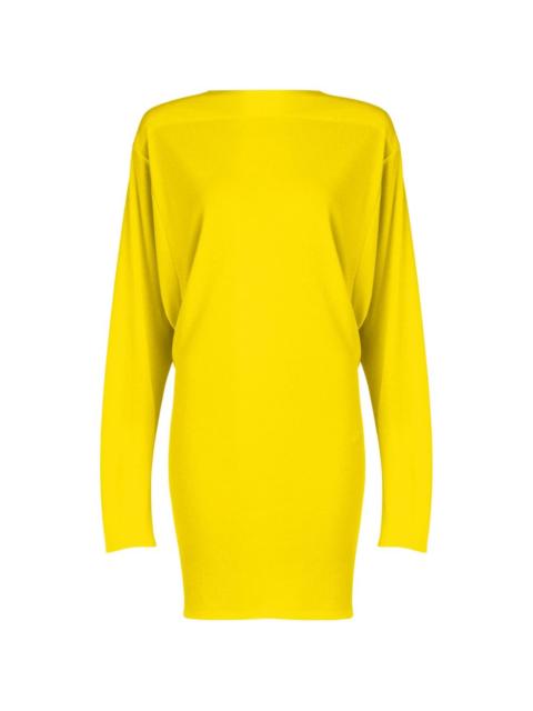 long-sleeved cutout mini dress