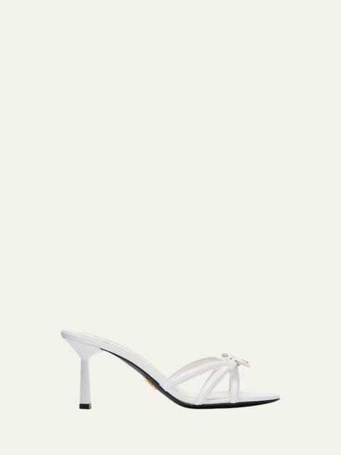 75mm Vernice Leather Mule Sandals