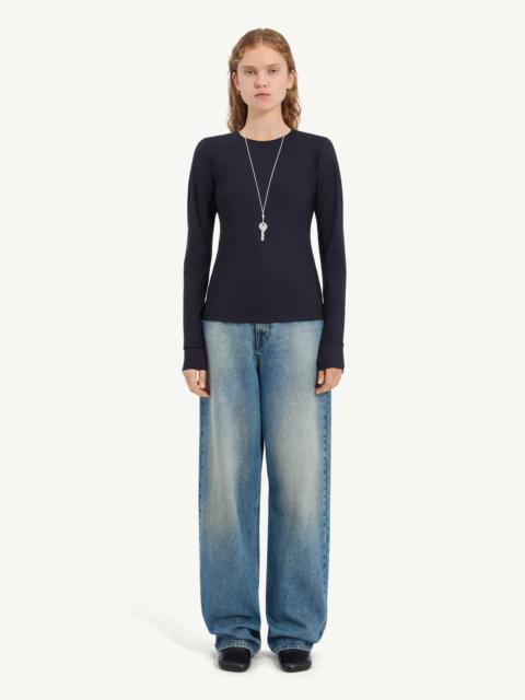 Lycra jersey long-sleeve top