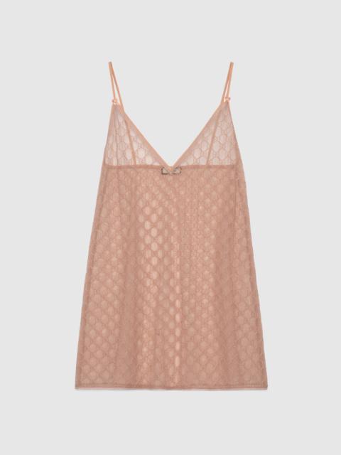GG tulle lingerie dress