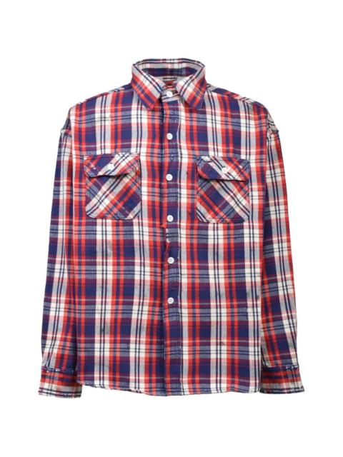 check-pattern shirt