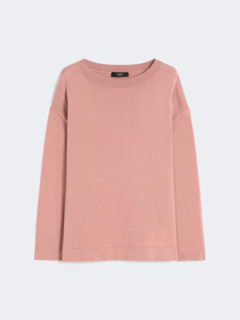 Silk and cotton yarn sweater - PINK