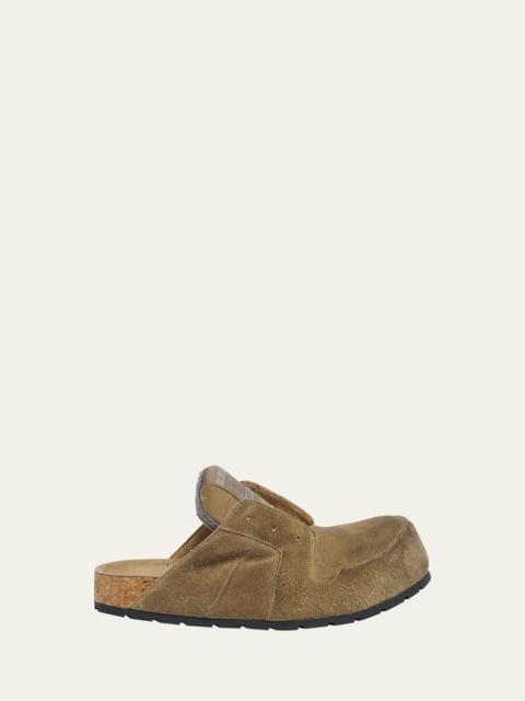 Men's Dumbo Distressed Suede Mules