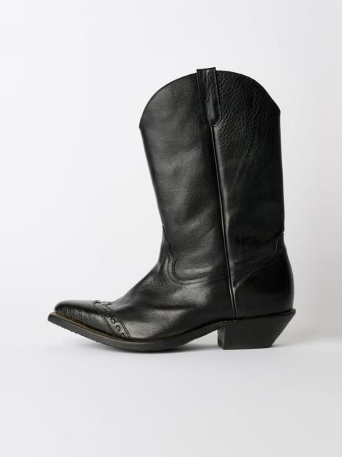 Consultant Boot Deep Black Leather