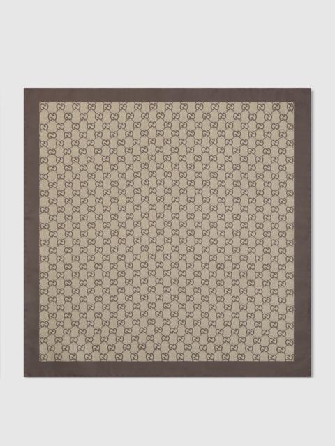 Printed silk twill carré