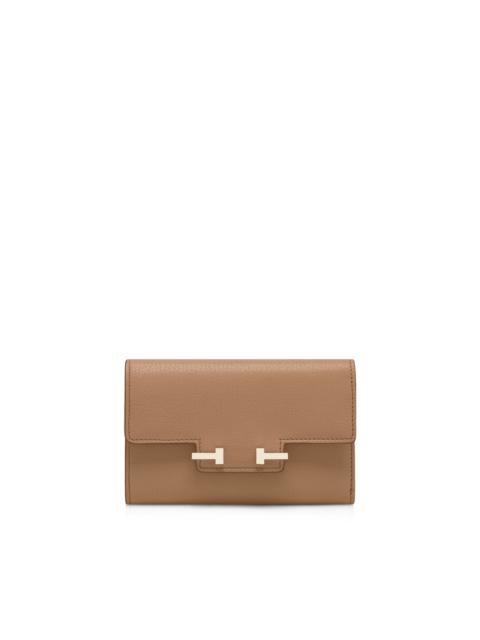 SUPPLE GRAIN LEATHER AUBE COMPACT WALLET