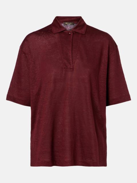 Gargano linen polo shirt