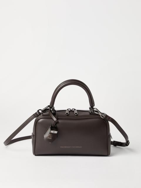 Explorer small Boston bag in glossy nappa leather