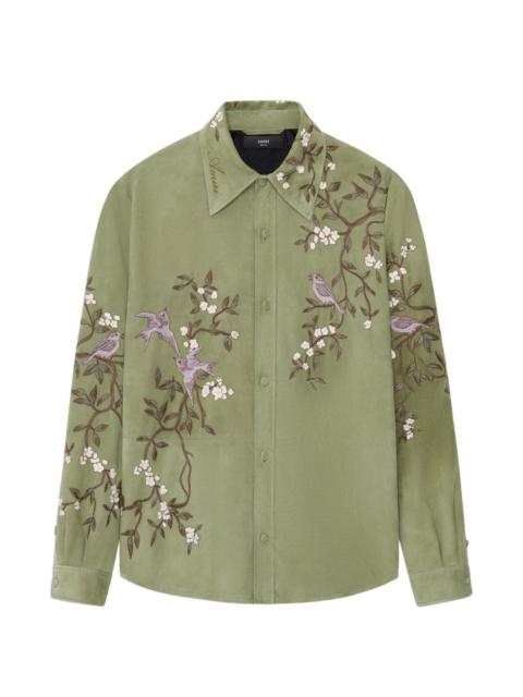 floral-print long-sleeve shirt