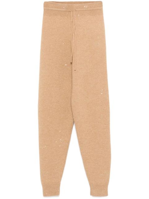 sequinned track pants