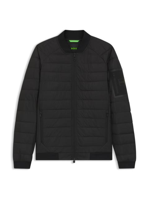PADDED BOMBER JACKET WITH WATER-REPELLENT FINISH