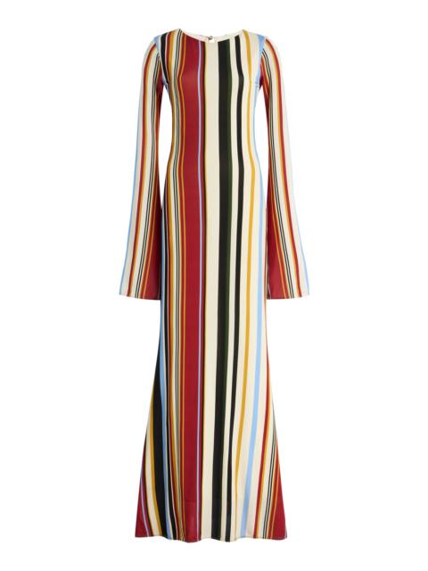 Amay Striped Knit Maxi Dress multi