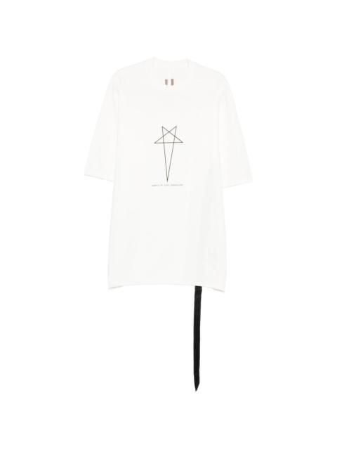 star-graphic ribbon T-shirt