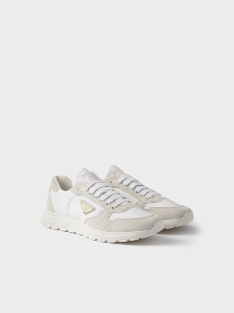Prax 2.0 Re-Nylon and suede sneakers