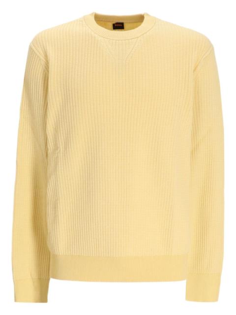 ribbed cotton sweater