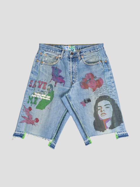 HARRISON TRIPLE-WIDE DENIM SHORT