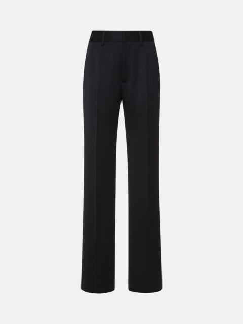 WOOL SATIN TROUSERS