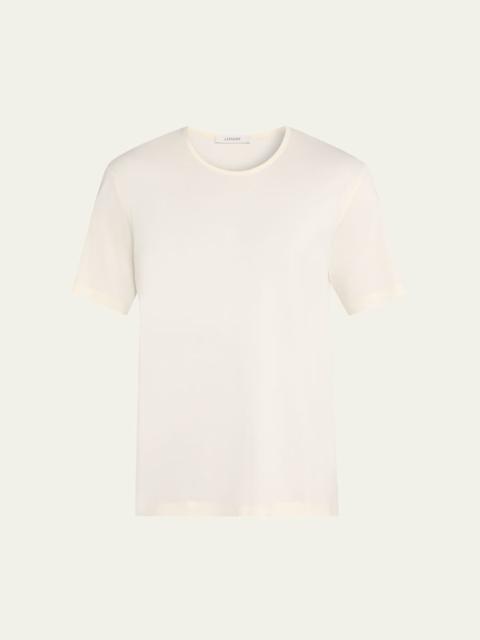 Men's Rib Cotton Relaxed U-Neck T-Shirt