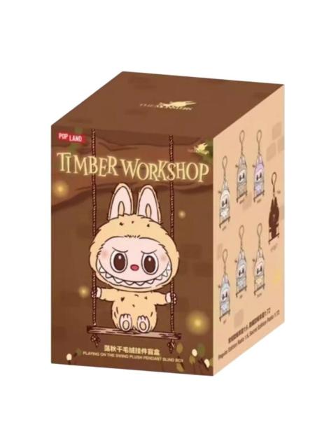 Pop Mart Labubu The Monsters Timber Workshop Playing on the Swing Pendant Pop Land Exclusive Sealed 