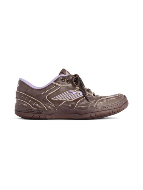 Women's Hamptons Medium Worn-out Sneaker in Brown/lilac