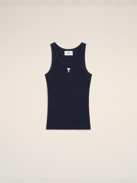 NAVY COTTON RIB AMI DE COEUR TANKTOP