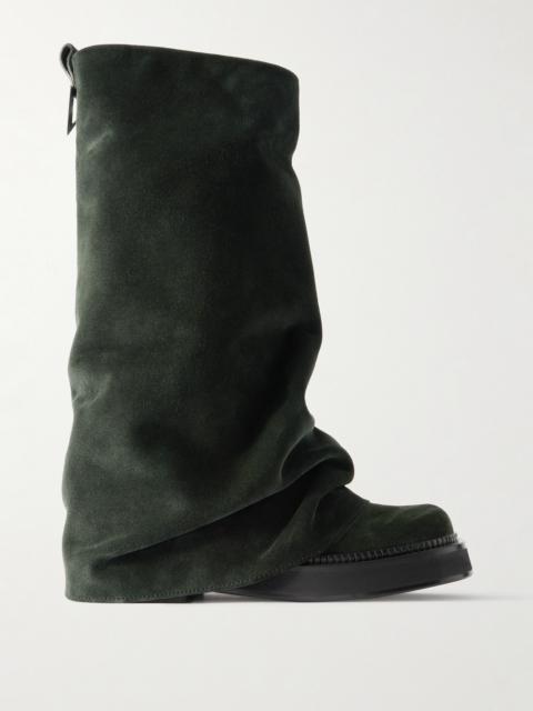 Robin Layered Suede Knee Boots
