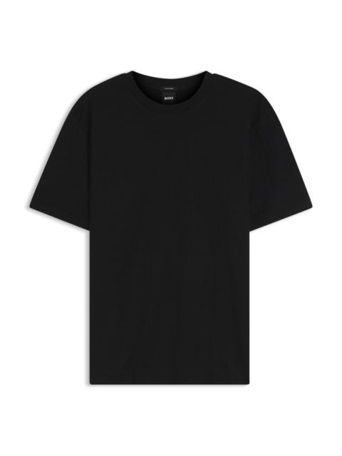 GEOMETRIC-JACQUARD T-SHIRT IN COTTON