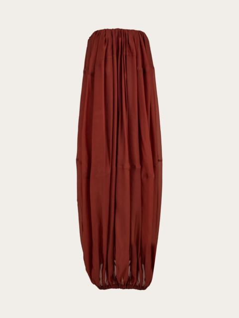 Voluminous bustier dress