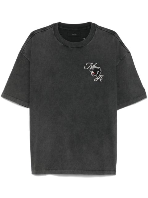 logo-embroidered T-shirt
