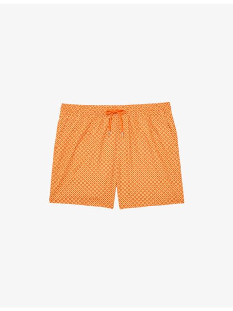 Orient Geometric-Print Swim Shorts