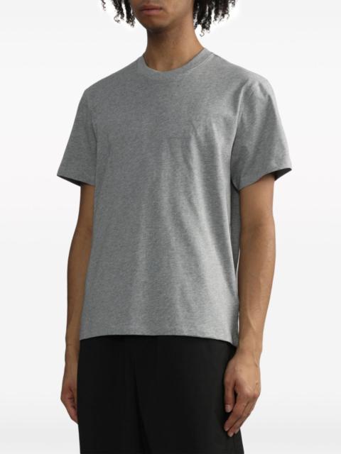 logo-embroidered cotton T-shirt