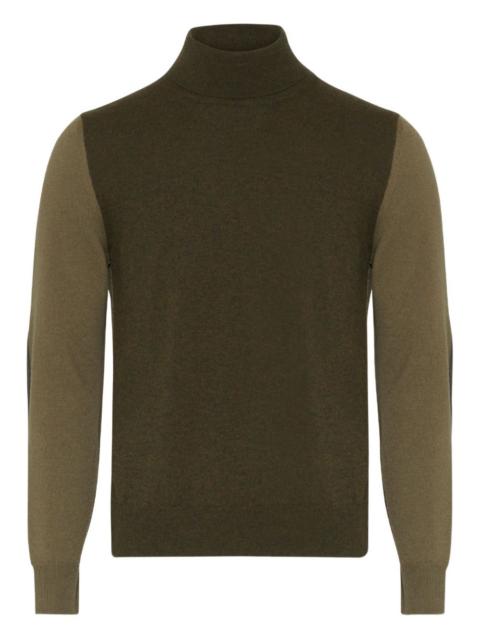 ribbed turtleneck sweater