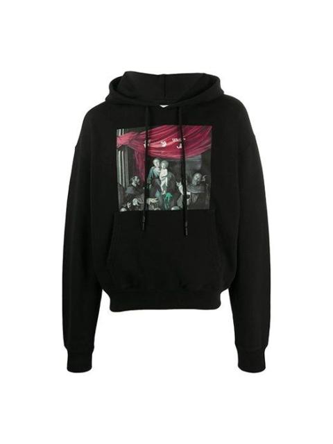 Off-White Caravaggio Paint Over Tee 'Black' OMBB037E20FLE0031010