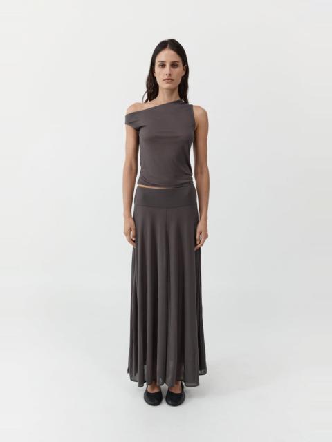 Fluid Jersey Skirt - Soot