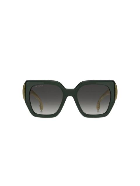 geometric-frame sunglasses
