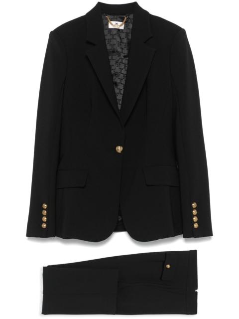 single-breasted crpe suit